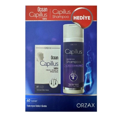 Orzax Ocean Capillus Men 60 Tablet + Capillus Şampuan Hediyeli