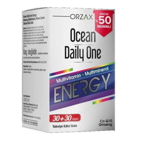 Orzax Ocean Daily One Energy 30+30 Tablet - İkincisi %50 İndirimli - 1