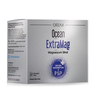 Orzax Ocean Extramag Magnezyum Sitrat Efervesan 30 Saşe