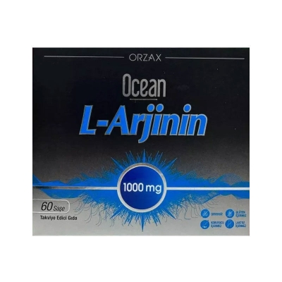 Orzax Ocean L-Arjinin 1000 mg Takviye Edici Gıda 60 Saşe