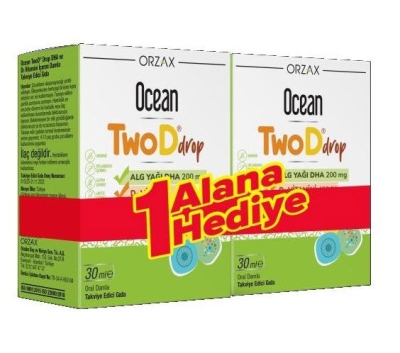 Orzax Ocean TwoD Drop D3 Vitamini 400 IU 30 ml - 1 ALANA 1 BEDAVA