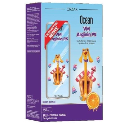 Orzax Ocean VM Arginin PS Takviye Edici Gıda 150 ml - Kalem Kutusu HEDİYE