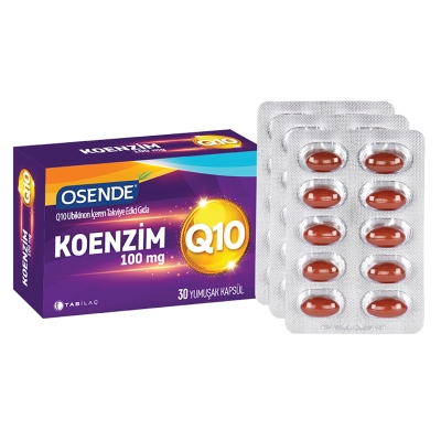 Osende Koenzim 100mg Q10 30 Yumuşak Kapsül