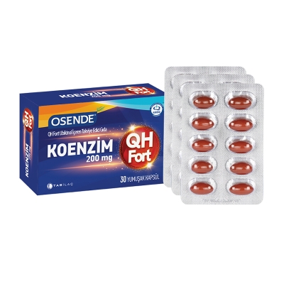 Osende Koenzim 200mg QH Fort 30 Yumuşak Kapsül