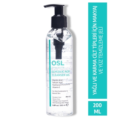 Osl Omega Skin Lab Glikolik Makyaj ve Yüz Temizleme Jeli 200 ml