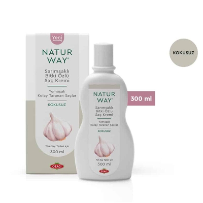 Otacı Naturway Sarımsaklı Bitki Özlü Kokusuz Saç Kremi 300 ml