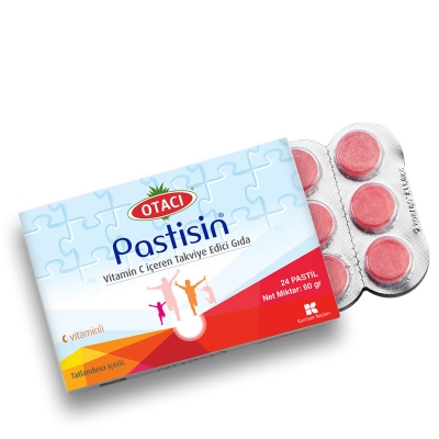 Otacı Pastisin Vitamin C İçeren Takviye Edici Gıda 24 Pastil