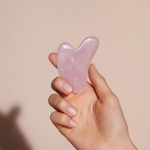 Pelcare Rose Quartz Heart Gua Sha - Thumbnail