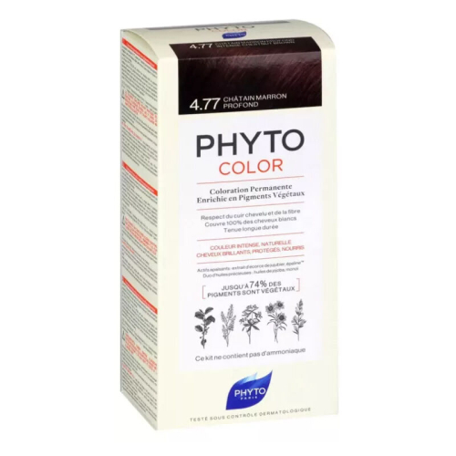 Phyto Phytocolor Bitkisel Saç Boyası - 4.77 Yoğun Kestane Bakır - 1