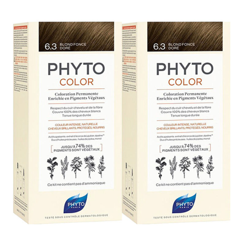 Phyto Phytocolor Bitkisel Saç Boyası 6.3 Koyu Kumral Dore - 2.si %40 İNDİRİMLİ - 1