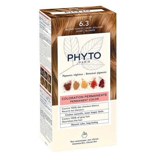 Phyto Phytocolor Bitkisel Saç Boyası - 6.3 Koyu Kumral Dore Yeni Formül - 1