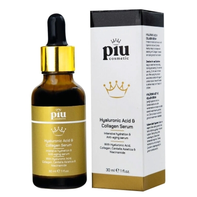 Piu Cosmetic Hyaluronik Asit ve Kolajen Yaşlanma Karşıtı Serum 30 ml