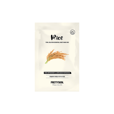 Prettyskin Total Solution Essential Sheet Mask - Rice 23 g