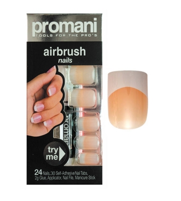 Promani French Takma Tırnak Kiti Moon Tip Apricot