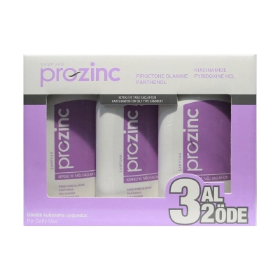 Prozinc 3al 2öde 3x300ml (Kepekli ve yağlı Saçlar) Şampuan 3x300 ml