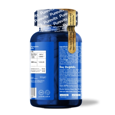 Purevits Magnesium Complex Takviye Edici Gıda 60 Tablet