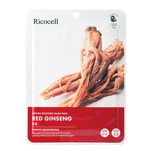 Ricocell Kuru Ciltler için Kırmızı Ginseng Özlü Nemlendirici Maske 23 g - 1