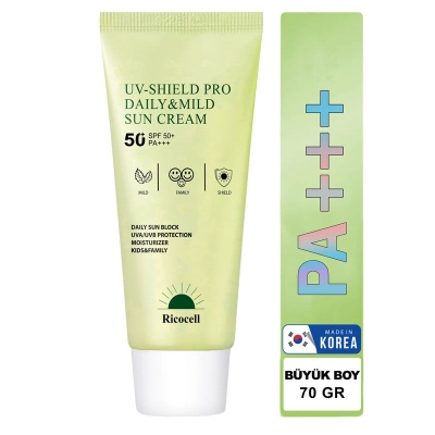 Ricocell UV Shield Pro Daily Mild Sun Cream SPF 50+ PA+++ 70 ml