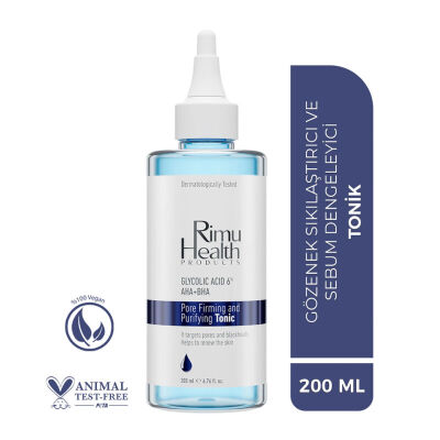 Rimu Health Gözenek Sıkılaştırıcı Glycolic Acid - AHA Tonik 200 ml - 2