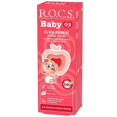 Rocs Baby 0-3 Yaş Elma Püresi Tadında Diş Macunu 45 gr