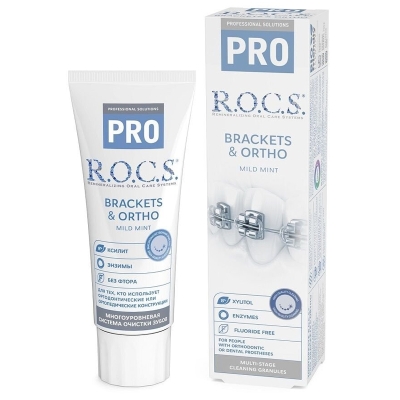 Rocs Pro Ortho-Bracket Hafif Naneli Diş Macunu 60 ml