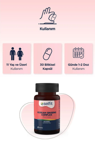 Selfit Korean Ginseng Complex 30 Kapsül - 3