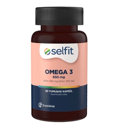 Selfit Omega 3 650 Mg 30 Yumuşak Kapsül