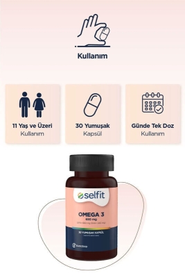 Selfit Omega 3 650 Mg 30 Yumuşak Kapsül