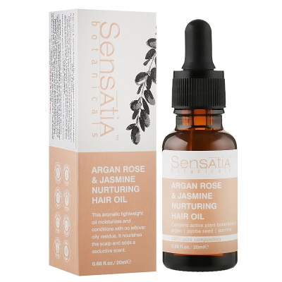 Sensatia Botanicals Argan Rose Jasmine Nurturing Hair Oil 20 ml