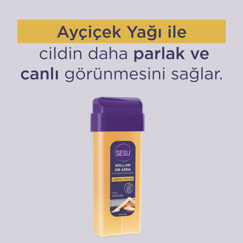 Sesu Roll-on Sir Ağda Normal Ciltler Natürel 100 ml - 2