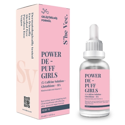 She Vec Power De Puff Girls Caffeine + Glutathione + HA 30 ml