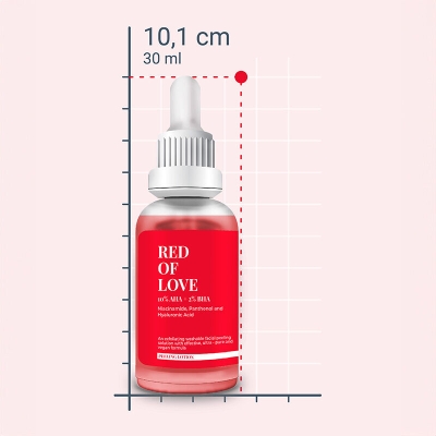 She Vec Red Of Love AHA+ BHA Yüz Peelingi 30 ml