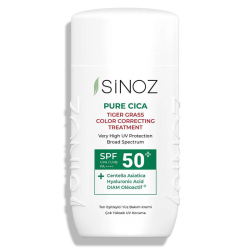 Sinoz Pure Cica SPF50+ Ton Eşitleyici Sıvı Yüz Güneş Kremi 50 ml - 1