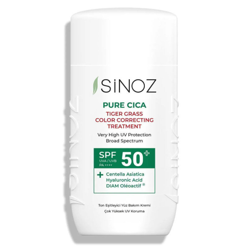 Sinoz Pure Cica SPF50+ Ton Eşitleyici Sıvı Yüz Güneş Kremi 50 ml - 1