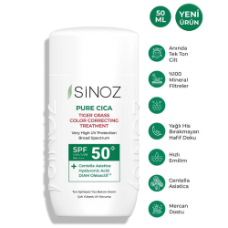 Sinoz Pure Cica SPF50+ Ton Eşitleyici Sıvı Yüz Güneş Kremi 50 ml - 2