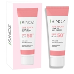 Sinoz SPF50+ Ton Eşitleyici PA++++ Pembe Güneş Kremi 50 ml - Thumbnail