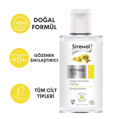 Sirenol Cadı Fındığı Sıkılaştırıcı ve Temizleyici Tonik 300 ml