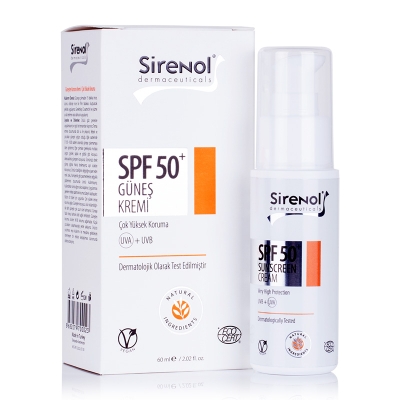 Sirenol Doğal Cadı Fındığı SPF 50 Mineral Güneş Kremi 60 ml