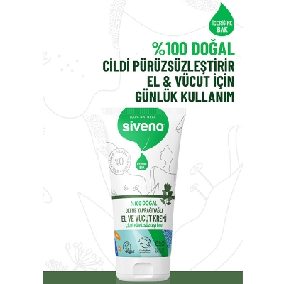 Siveno Defne Yaprağı Yağlı El ve Vücut Kremi 50 ml