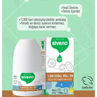 Siveno Doğal Besleyici Hindistan Cevizi Özlü Roll-On 50 ml