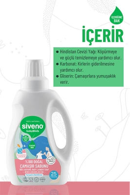 Siveno Çocuk ve Bebek %100 Doğal Çamaşır Sabunu 750 ml