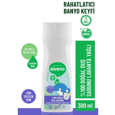 Siveno Doğal Duş Sabunu Lavanta Yağlı 300 ml