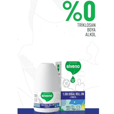 Siveno Doğal Erkekler için Roll-On 50 ml