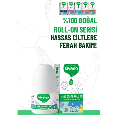 Siveno Doğal Ferahlatıcı Aloe Vera Özlü Roll-On 50 ml