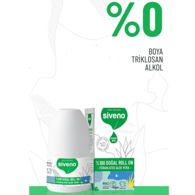 Siveno Doğal Ferahlatıcı Aloe Vera Özlü Roll-On 50 ml