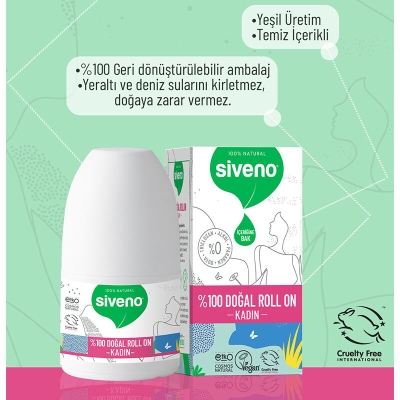 Siveno Doğal Kadınlar İçin Roll-On 50 ml