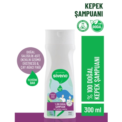 Siveno Doğal Kepeğe Karşı Etkili Şampuan 300 ml