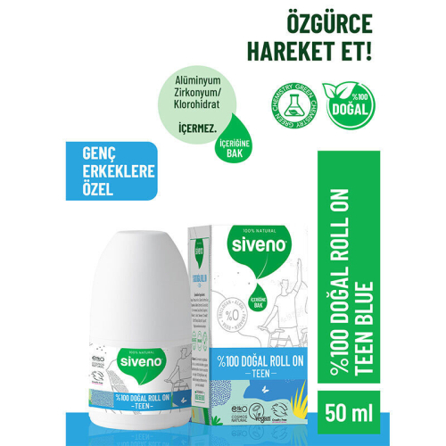 Siveno Doğal Teen Blue Roll-On 50 ml - 2