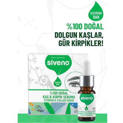 Siveno Kaş ve Kirpik Güçlendirici Doğal Serum 10 ml