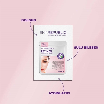 Skin Republic Retinol Hidrojel Yüz Maskesi 25 gr